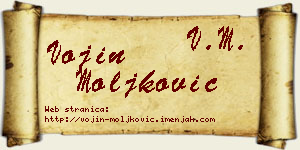 Vojin Moljković vizit kartica